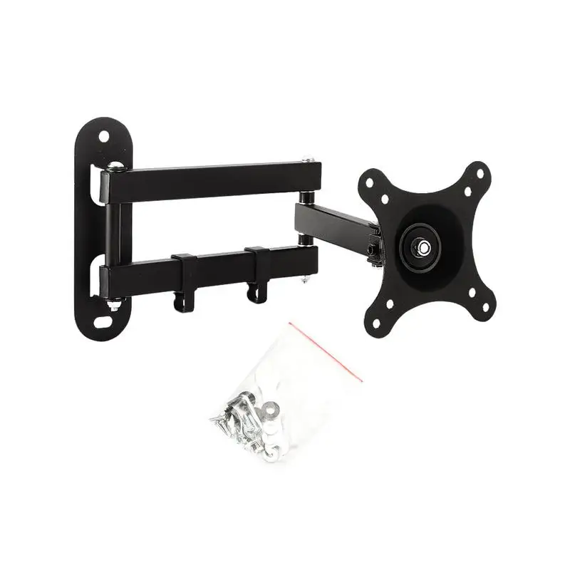 

Swivel And Tilt TV Wall Mount For 10-22 Inch TVs And Monitors TV Wall-mounted Bracket Holder Compatible With 75x75/100x100mm