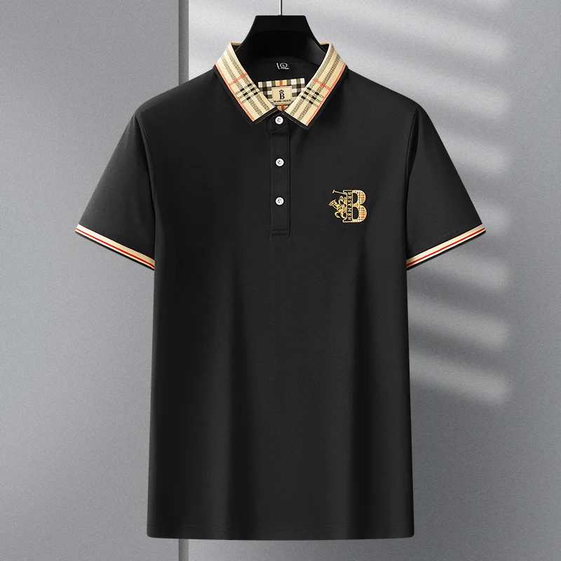 Modisches Luxusmarken-Poloshirt für Herren, kurzärmelig, luxuriös, neu, mit Reitmotiv bestickt, lässig, bequem, atmungsaktiv, Sommer-T-Shirt – Detail 24