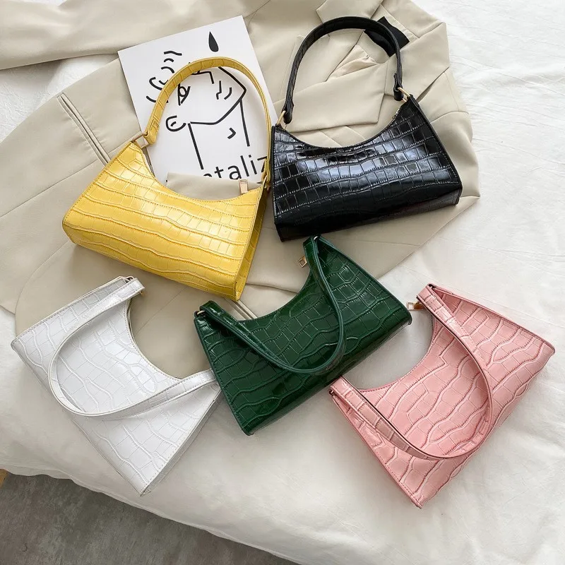 

Hot Sell Retro Casual Women's Totes Shoulder Bag Fashion Exquisite Shopping Bag PU Leather Chain Handbags for Women