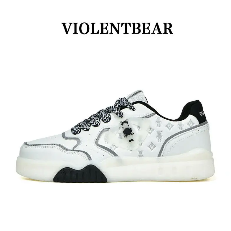 

VIOLENTBEAR classic men's shoes for couples, versatile luminous low-top fashion casual shoes shoes for men shoes for women