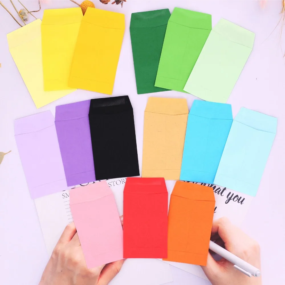 Kraft Paper Envelopes Mailing Envelopes Mini Envelopes Gift Card Envelopes 20pc Small 6x9cm for Cash Coin