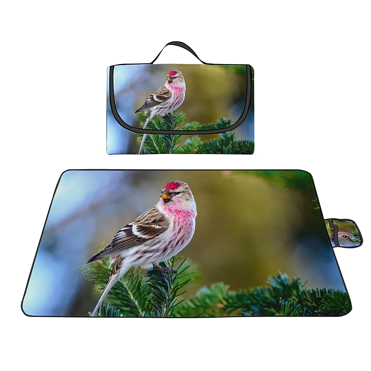 

Мягкое одеяло для пикника с птицами, устойчивый к песку и уличный пляжный коврик, водонепроницаемый складной коврик для пикника, Походов, Кемпинга или путешествий