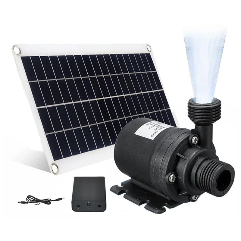 

50W Solar Water Pump Solar Water Fountain Pump 800L/H DC12V Low Noise Garden Family
