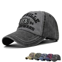 

Washed Baseball Cap NYS Letters Embroidery Three-dimensional Words Baseball Cap Old Peaked Cap Sun Hat Hip-hop Sunshade Hat