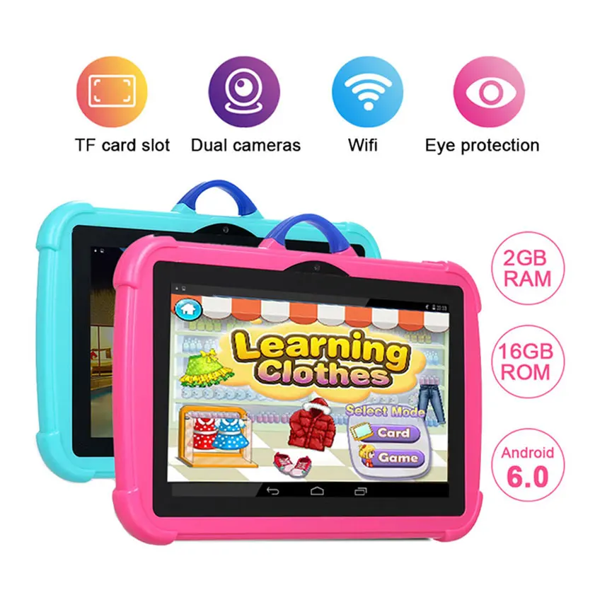 Q8 Tablet pour les enfants, tablette Android 7 pouces avec Wifi