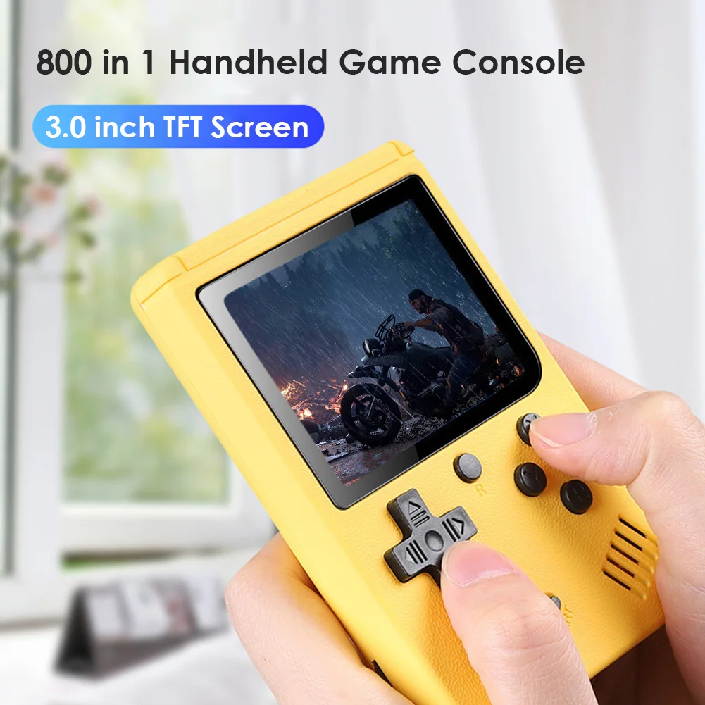 V90 Retro Handheld Game Player 3.0 inch IPS Handheld Console 3000 Classic Games Boy Pocket Flip Mini Video Games Player 