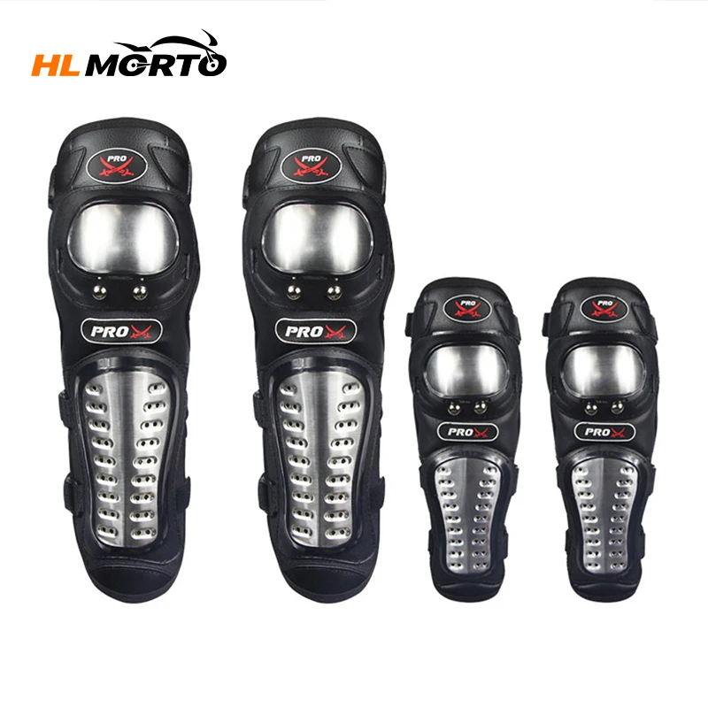 

4 шт./лот защита для колена мотоцикла из нержавеющей стали налокотники для мотокросса Защитная Экипировка для гонок защита