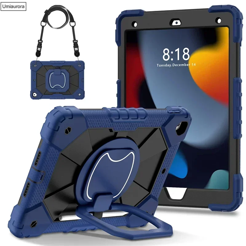 Ultimate Rugged Tablet Armor Case with Rotating Handle and Stand