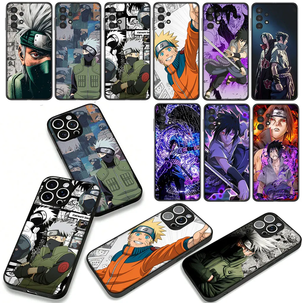 Kakashi, Naruto, Itachi, and Sasuke Decorative Phone Case