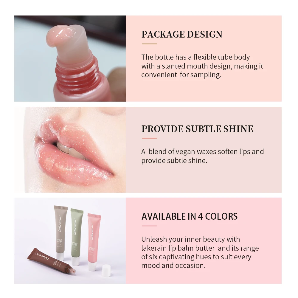 4Pcs/set Butter Lip Balm Set Anti-cracked Plumping Tinted Lip Butter Long Lasting Moisturizing Nourishing balm Set lip balm lip makeup