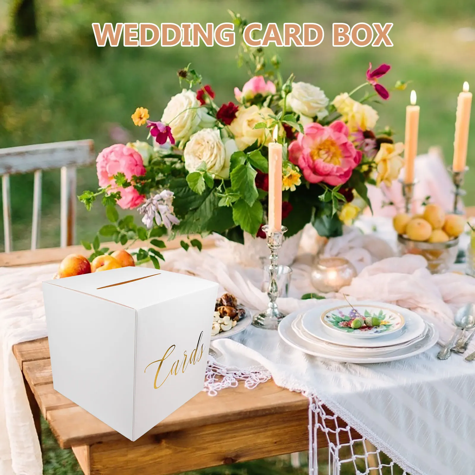 Wooden Gift Card Boxes Acrylic Card Box 1 Set Box Card Wedding Boxes Suggestion Holder Money Gift Boxes Party Donation Letter Slot