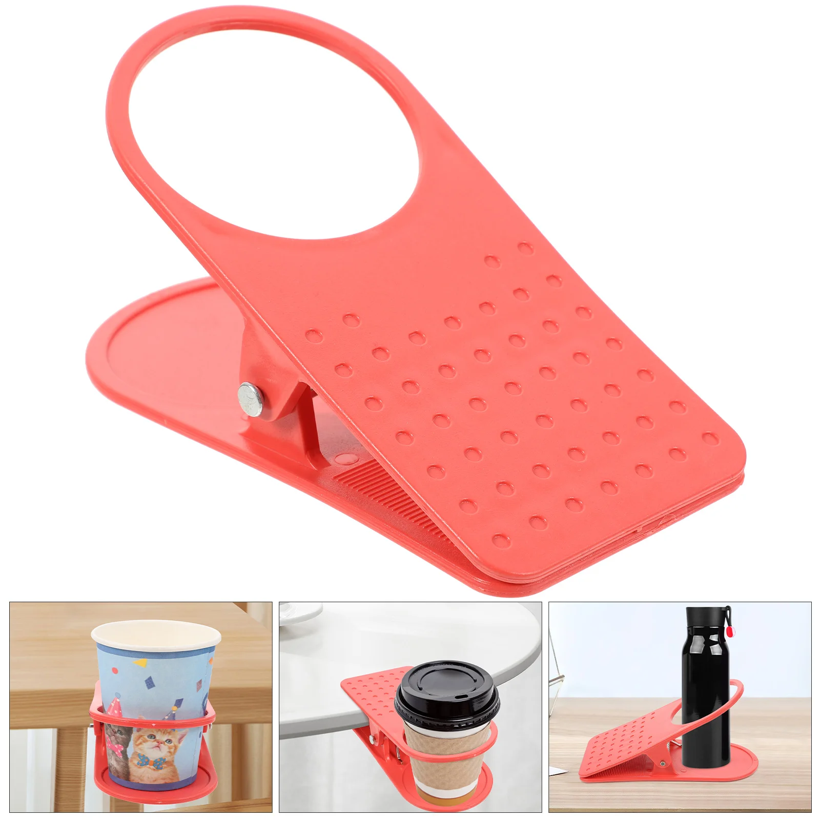 Cup Holder with Clamp for Desk Clip on Cupholders Drink Korean Table Clip-on Tables