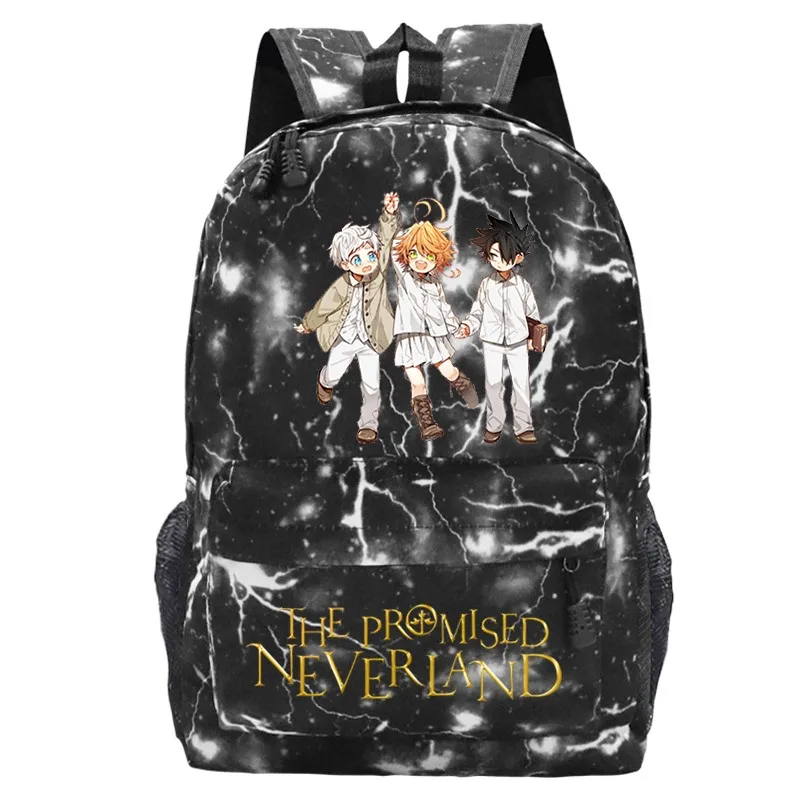 

Anime The Promised Neverland School Backpack Students Boys Girls Cartoon Bookbag Teenager Travel Bagpack Laptop Rucksack Mochila