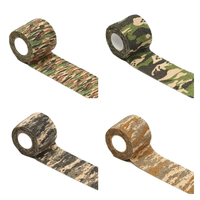 5cmx4.5m Camo Bandages Outdoor Blind Wrap Camouflage Tie Strap Tape Waterproof Wrap