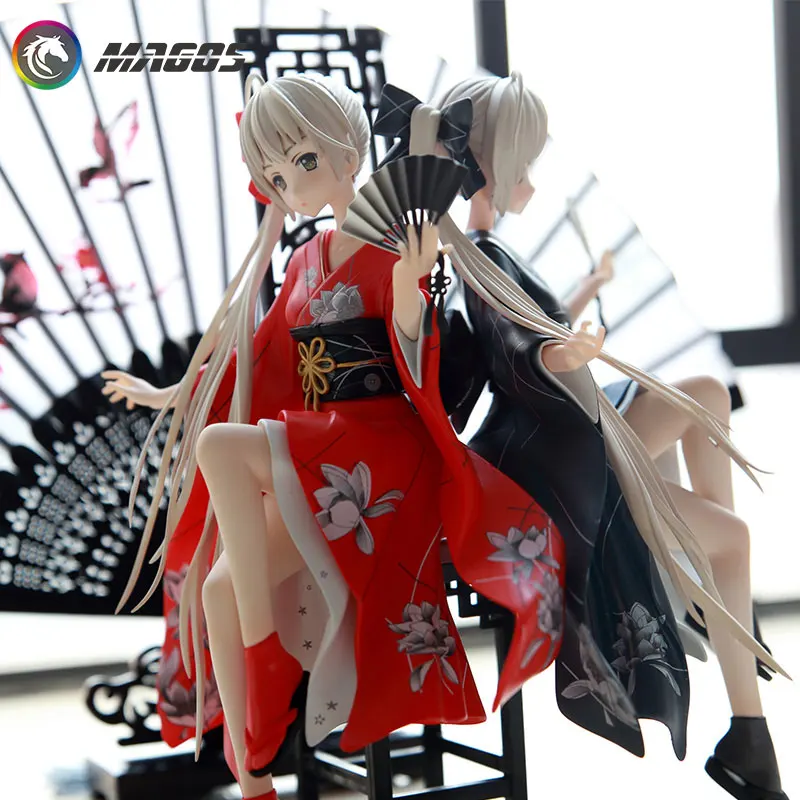 Anime Cartoon Figura para Decoração Case Computador Rgb Led Base pc Decoração Modelo de Personagem