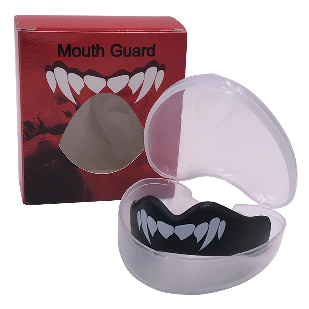EVA Boxing Braces Mouthguard Portable Football Teeth Protector Lightweight Ultrathin Buffering Effect for Lacrosse Martial Arts