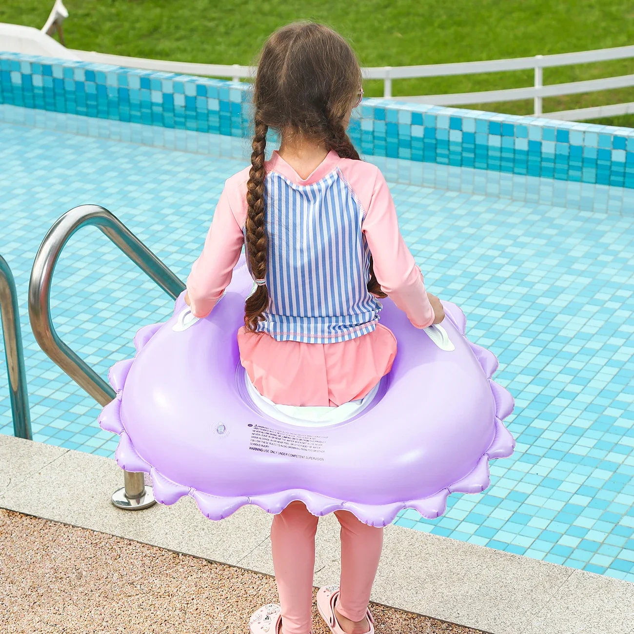 Love Shape Inflatable Pool Floats for Baby, Swimming Rings for Kids,Summer Water Float Party Outdoor,Beach Toys for Pool 3