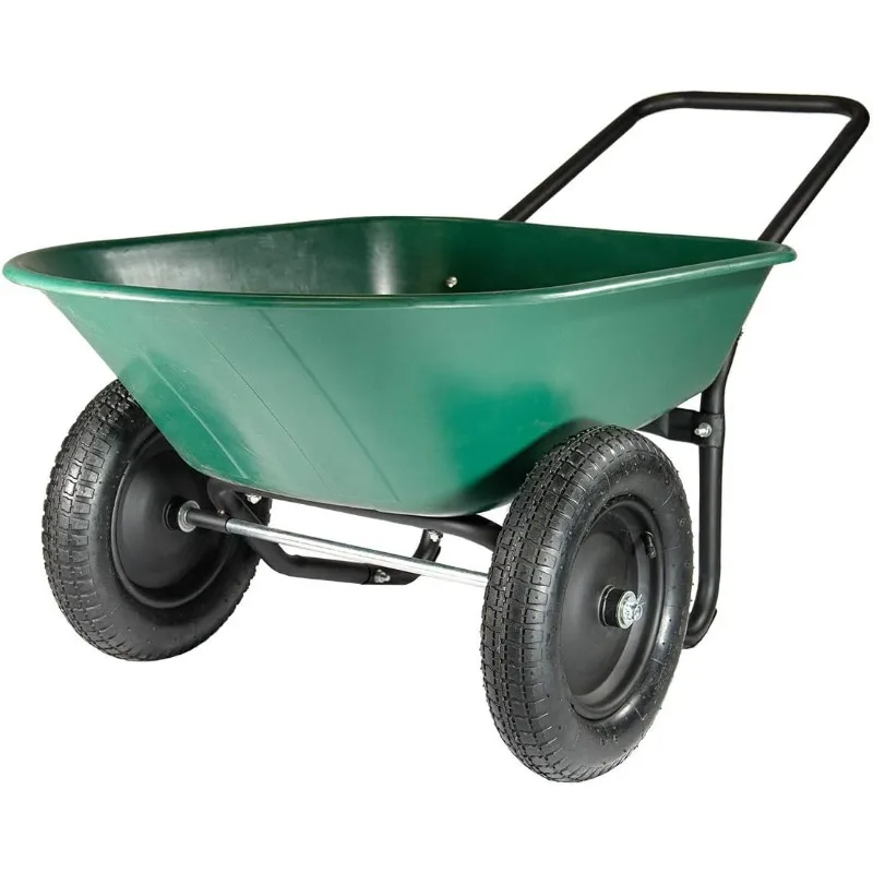 The Original Yard Rover Dual-Wheel Home Garden Wheelbarrow Cart