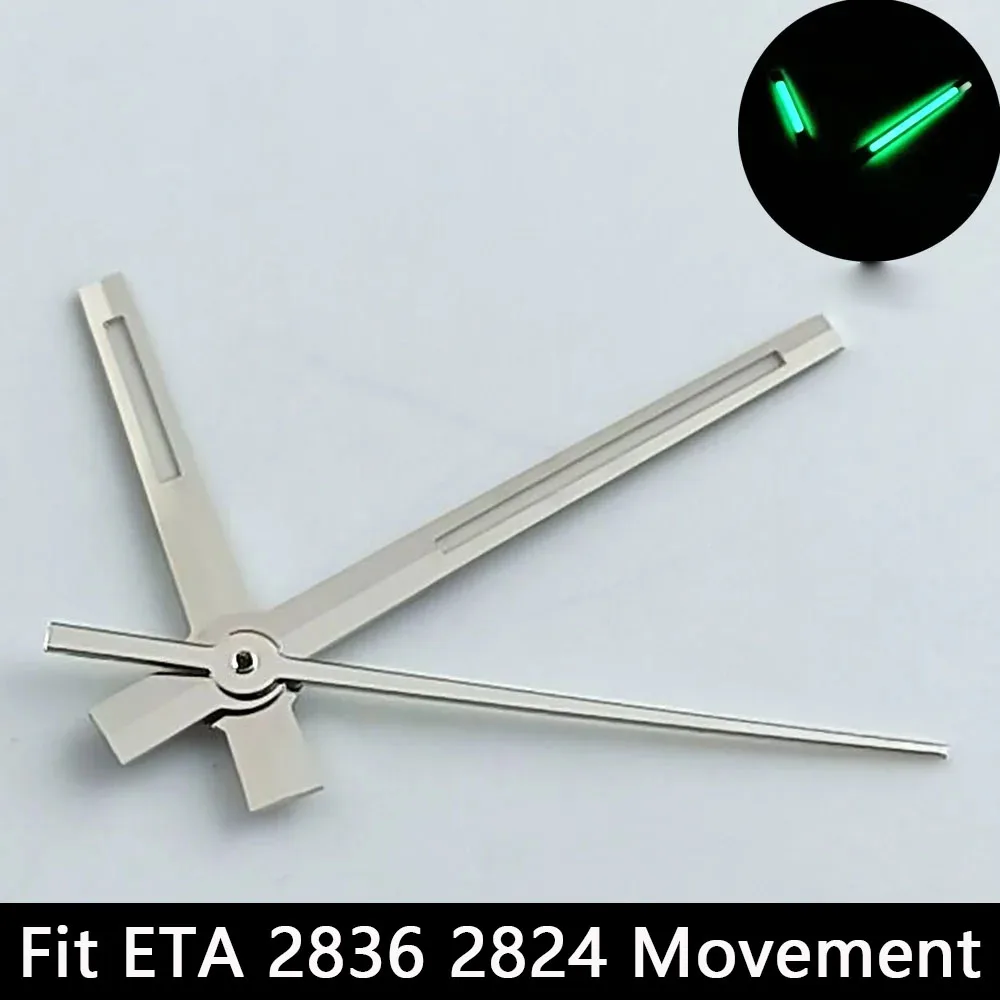 Silver/Gold Luminescent Watch Hands