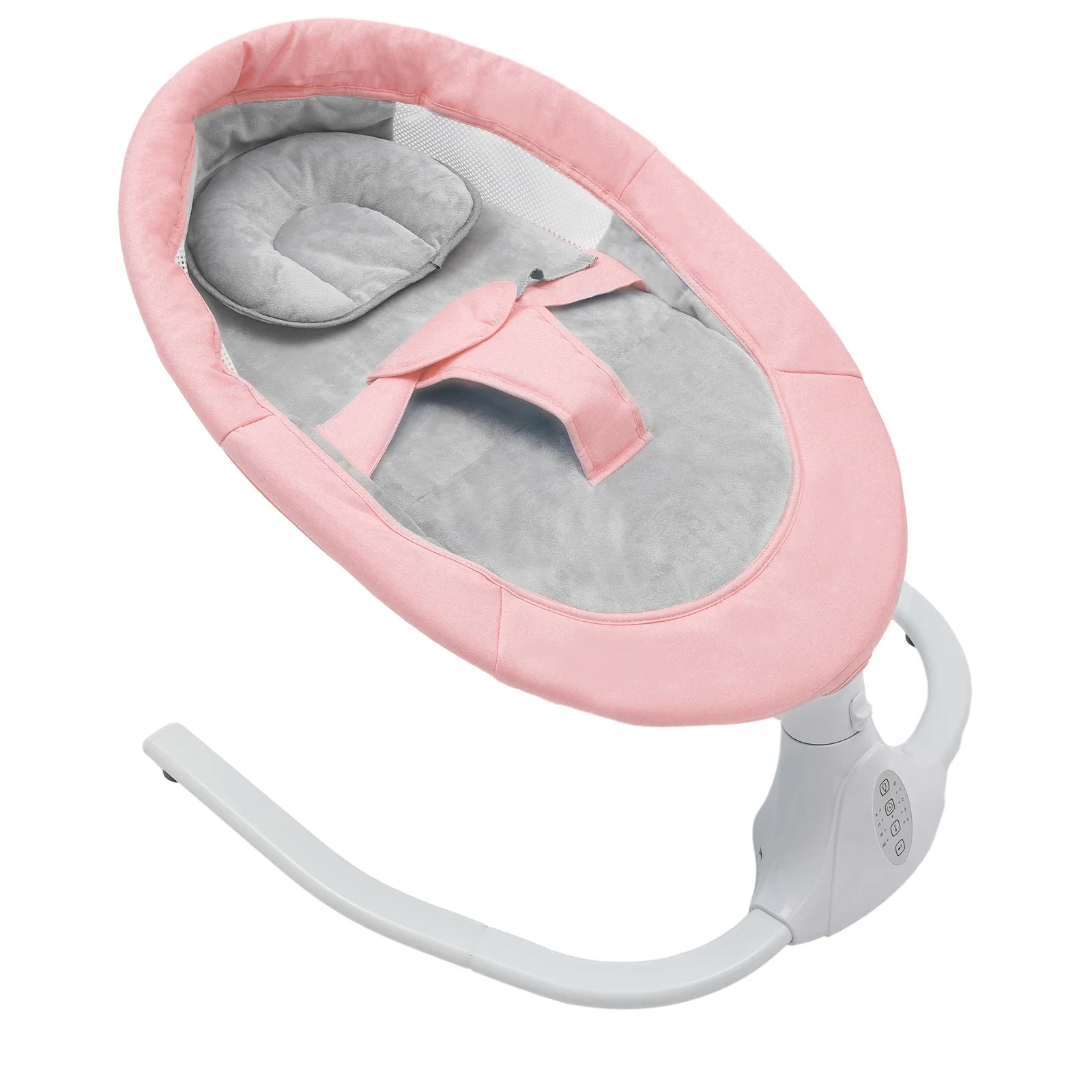 Babywippe mit Bluetooth-Musik, 4 Geschwindigkeiten, Elektrische Babyschaukel mit Fernbedienung, Einstellbare Maximale Tragfähigkeit 18 kg Schaukel – Detail 11