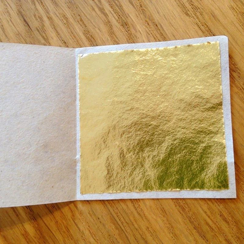 5/100Sheets Imitation Gold Silver Foil Papers Gilding Diy Art Craft Paper Resin Candle Plaster Nail Art Jewelry Making Filling