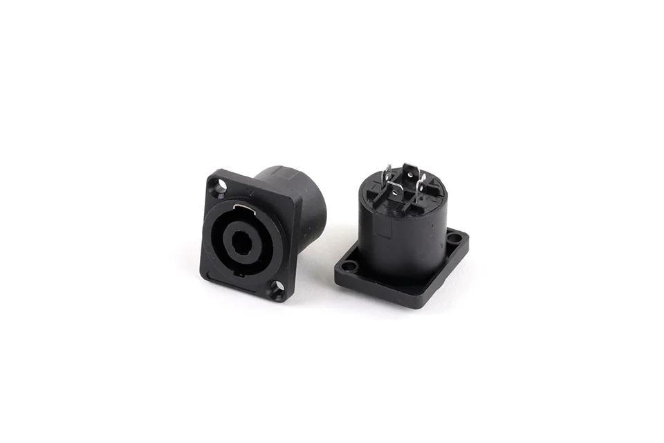 Description Picture 3 of item1PC Speak Chassis Connector 4pins with Protection Cover Waterproof Dustproof Panel Mout Loudspeaker/Amplifier connection