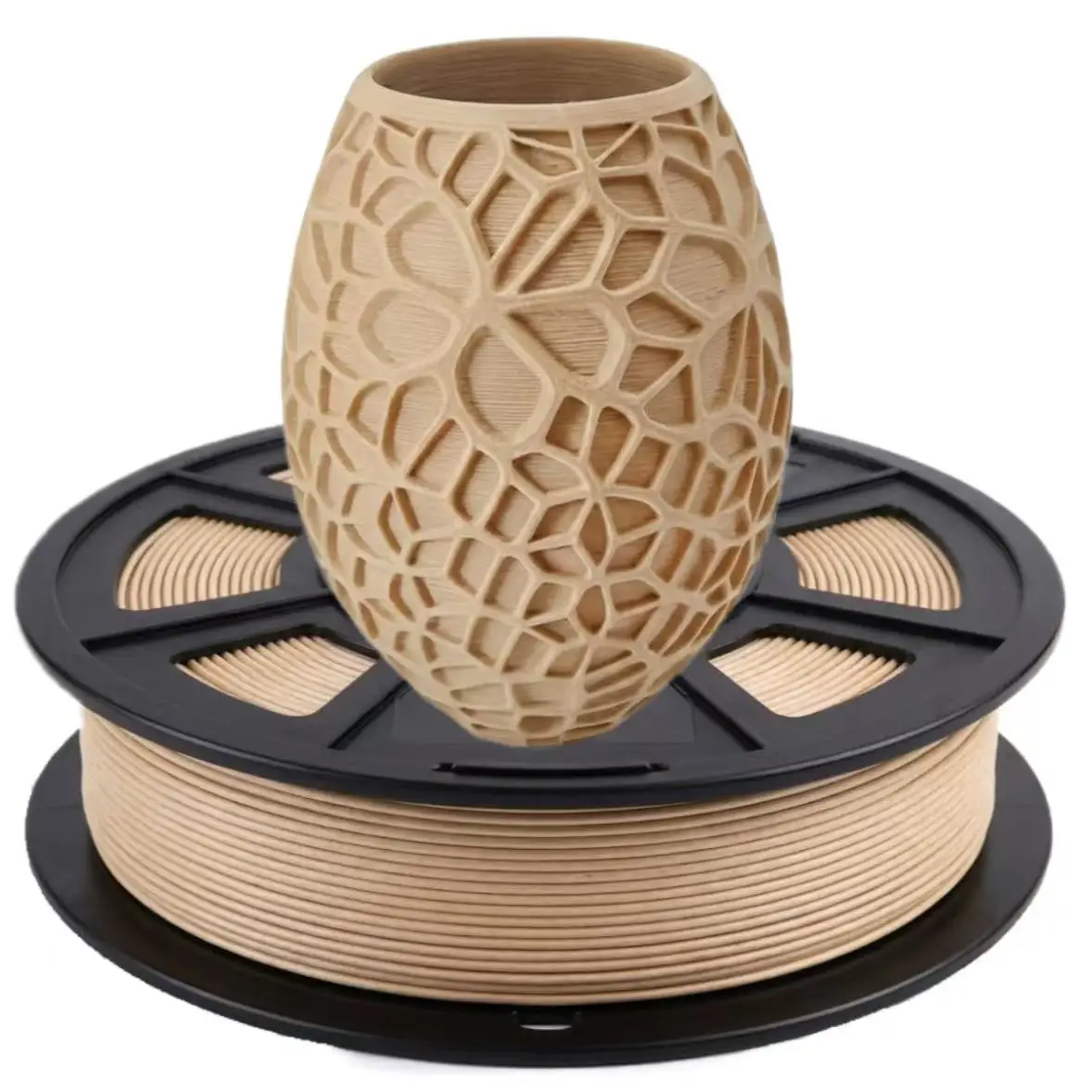 목재 기반 PLA 필라멘트, 1.75mm; 최소 30%의 실제 목재를 함유한 목재 기..