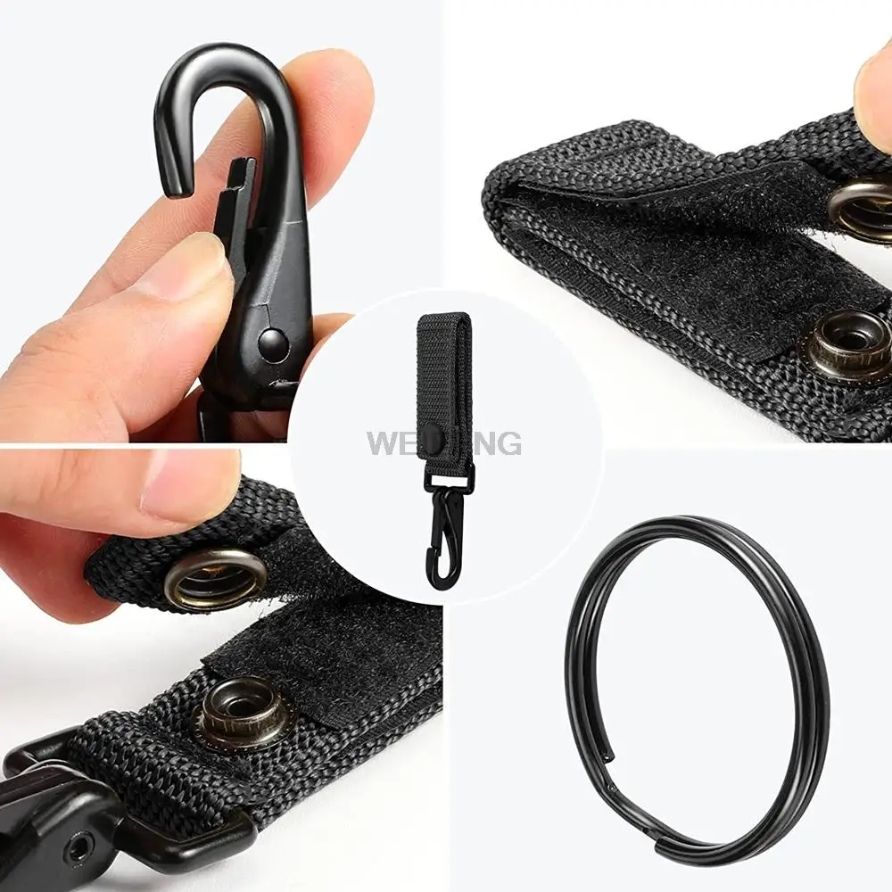 3-Pack Tactical MOLLE Key Holders - Heavy Duty Belt Keychains For Outdoor & Daily Use
