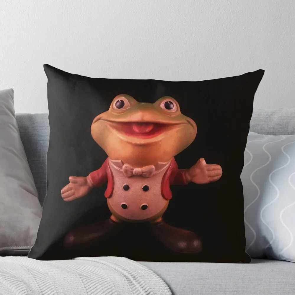 

Plunk your magic twanger, Froggy! Throw Pillow Throw Pillow Decorative Cushions For Living Room