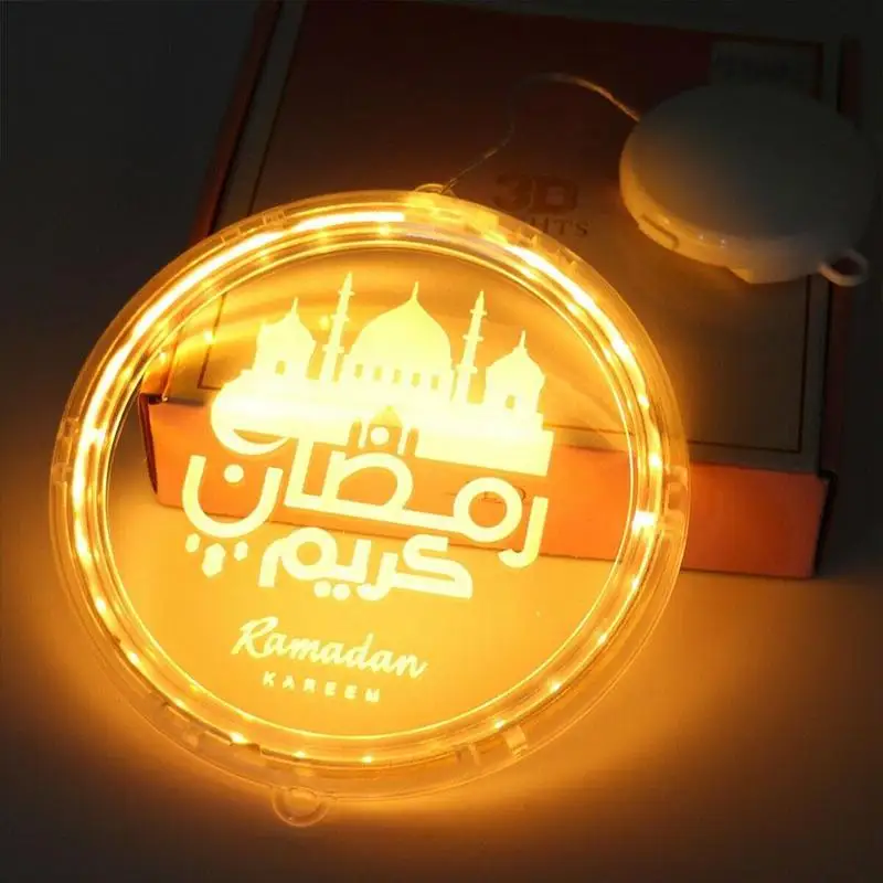 Ramadan Decorations 2002 Islamic Decoration EID MUBARAK Ramadan Lantern Lights For Home Led Night Light Eid Mubarak Gift EI I6W2