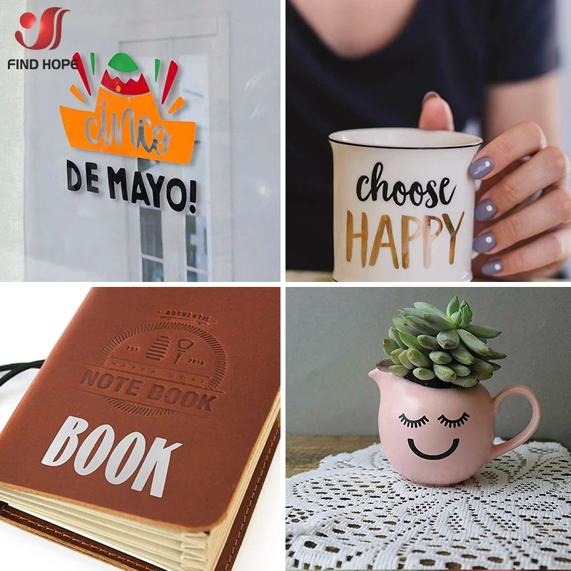 Glossy Self Adhesive Vinyl Craft cut Film for Outdoor Decor Sticker Cutter Car Wall Lettering Film DIY 30*25cm/100cm Adhesive Vinyl Film