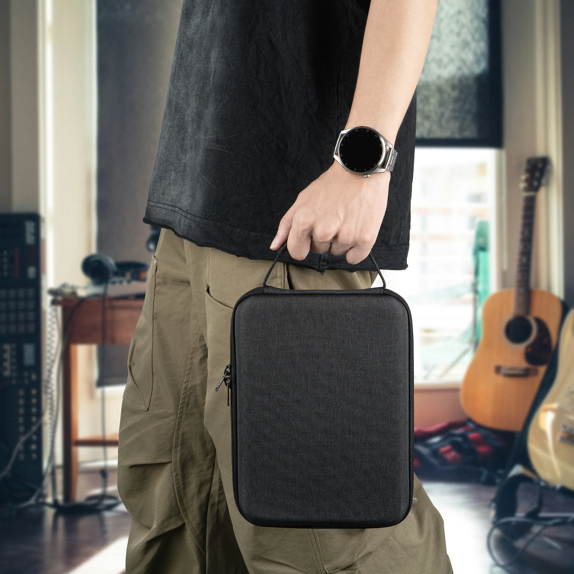 Audio Interface Carrying Case, Compatible with SONICWARE Lofi-12 XT / Limited Retro Color / CyDrums / SmplTrek