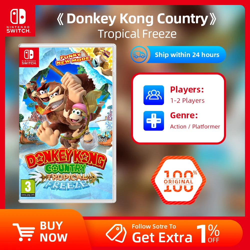 Jeu vidéo Donkey Kong Country Tropical Freeze pour (Nintendo Switch) Nintendo  Switch 