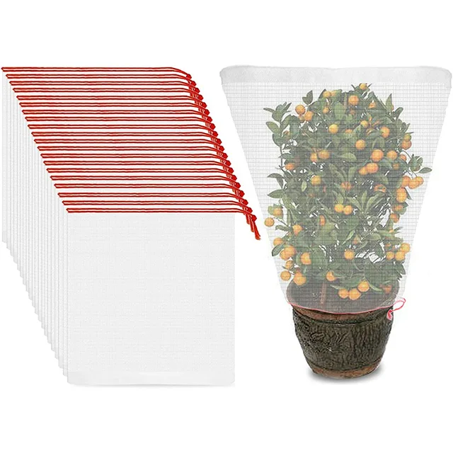 Rovarálló Nettó Táska 3-10Pcs Dinnye És Gyümölcs Elleni Fly Anti-Bird Szűrő Átitatott Mag Szőlő Nejlon Hálózsák - Image 2