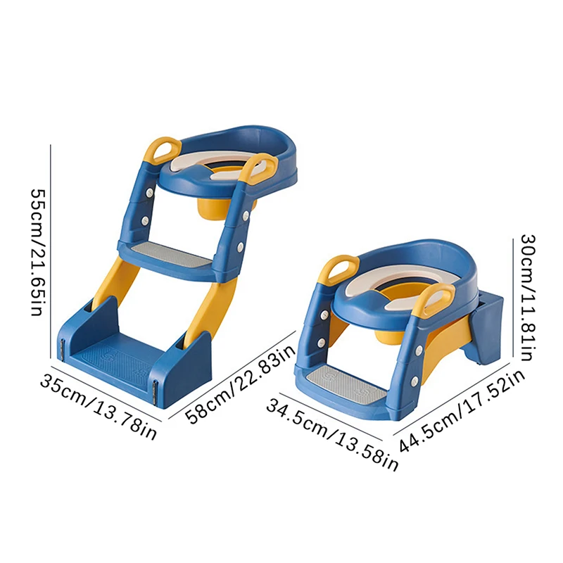 Baby Potty Toilet Training Seat Multifunctional Household Foldable Foot Stool Baby Toilet Training Ladder For Kids