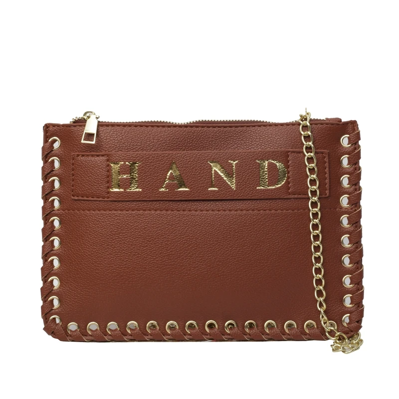 thumbnail image 1 of Bolso de mano con cadena de PU para mujer, tendencia de venta caliente, 2024, nuevo diseño personalizado, bolso cruzado de moda, bolso de hombro, 1 of 5
