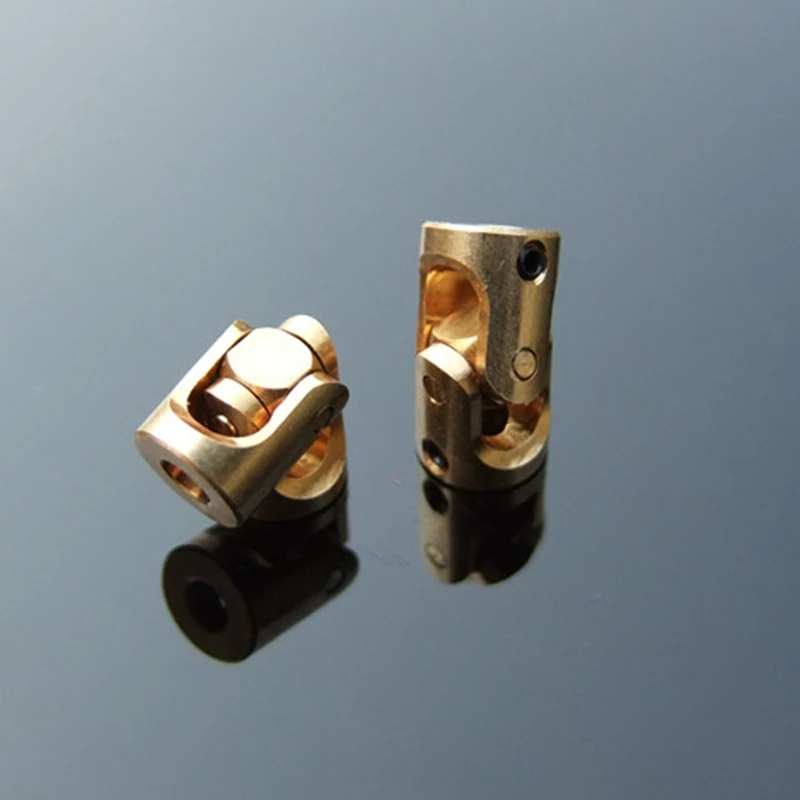 3MM Brass Copper Universal Joint Coupling DIY 1:24 1:18 Model Transmission Ship Plane