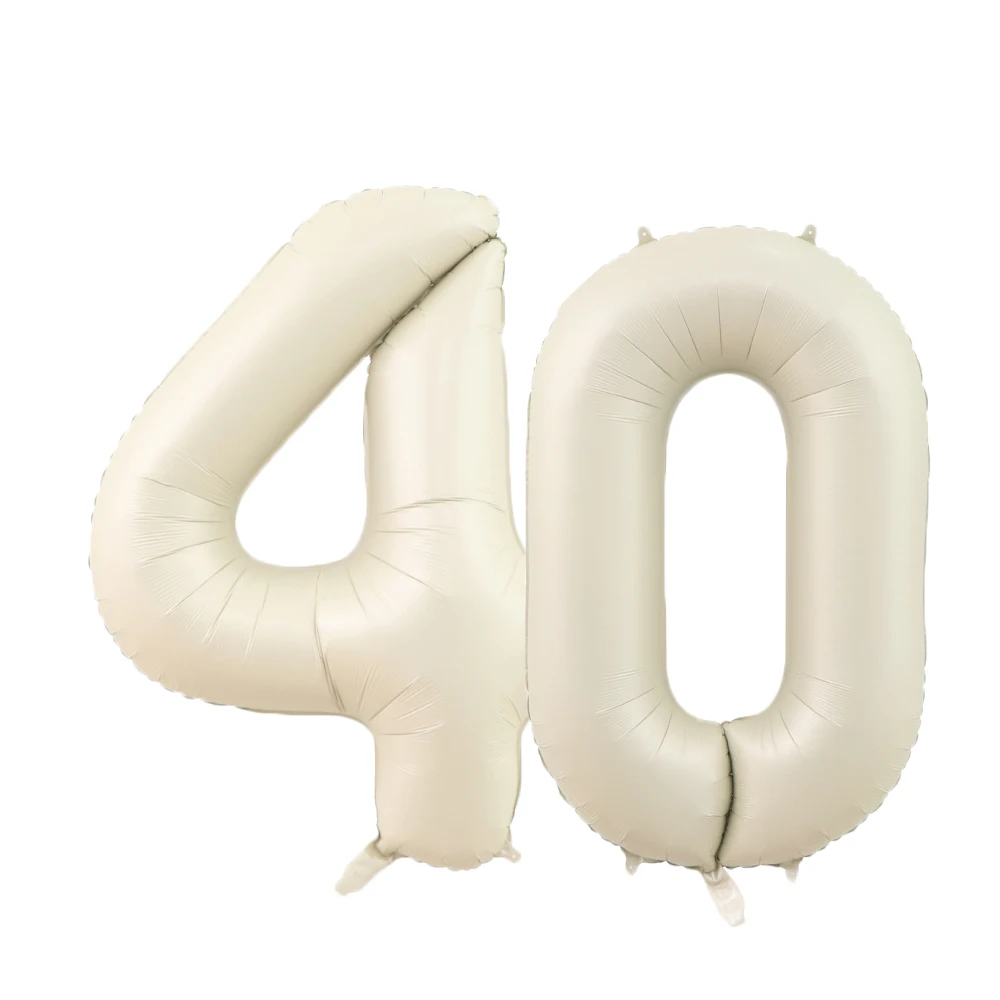 Cream Caramel Color 1-9 Digital Balloon 32/40inch latex balloon metallic sequin balloons metallic gold balloons foil number balloons foil balloons clear bubble balloon birthday balloons aluminum balloon white balloons birthday balloon set party balloon set birthday party decoration set balloon arch set balloon arch kit For Kids Birthday 30 40 50 60 70 Adult Birthday Party Decor DIY Home Supplies
