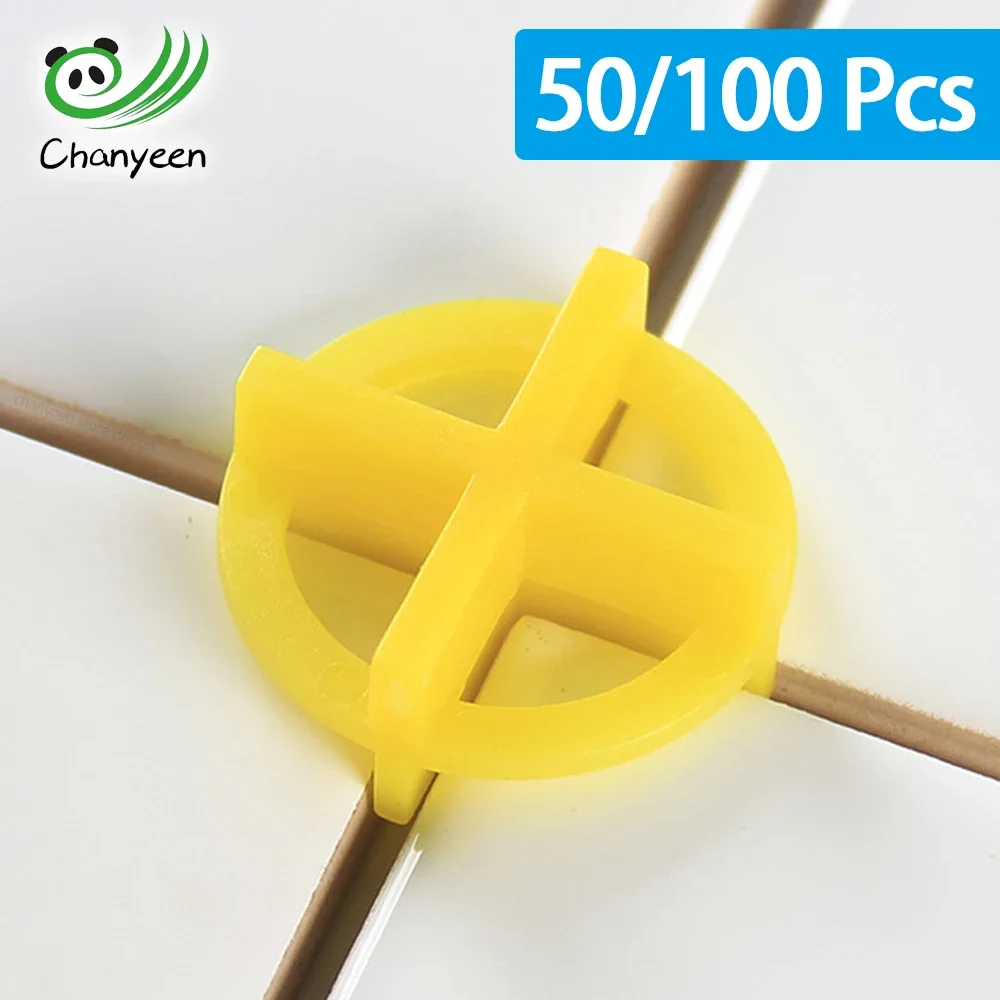 Tile Spacers 50/100Pcs Double Size Clips Wedge Ceramic Leveling System for Floor Wall Tile Gap Leveling Construction Tool