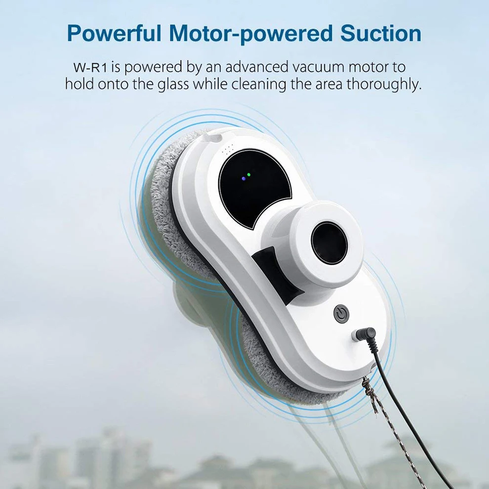 Description Picture 6 of itemPurerobo W-R1 Smart Window Cleaning Robot With Smart APP&Remote Control Electric Vacuum Cleaner Automatic Washing Glass Robot