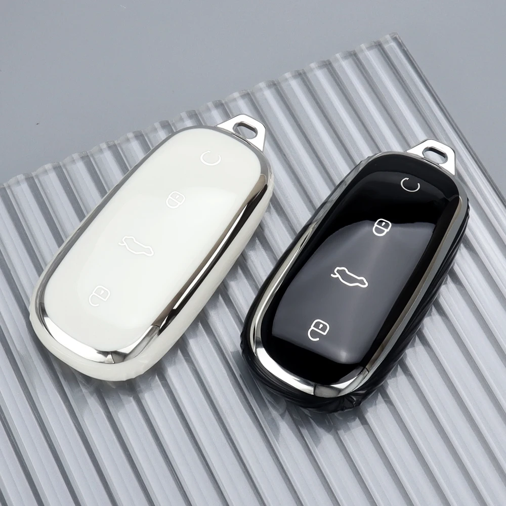 Premium TPU Car Key Case Cover - Fashionable Protector Shell