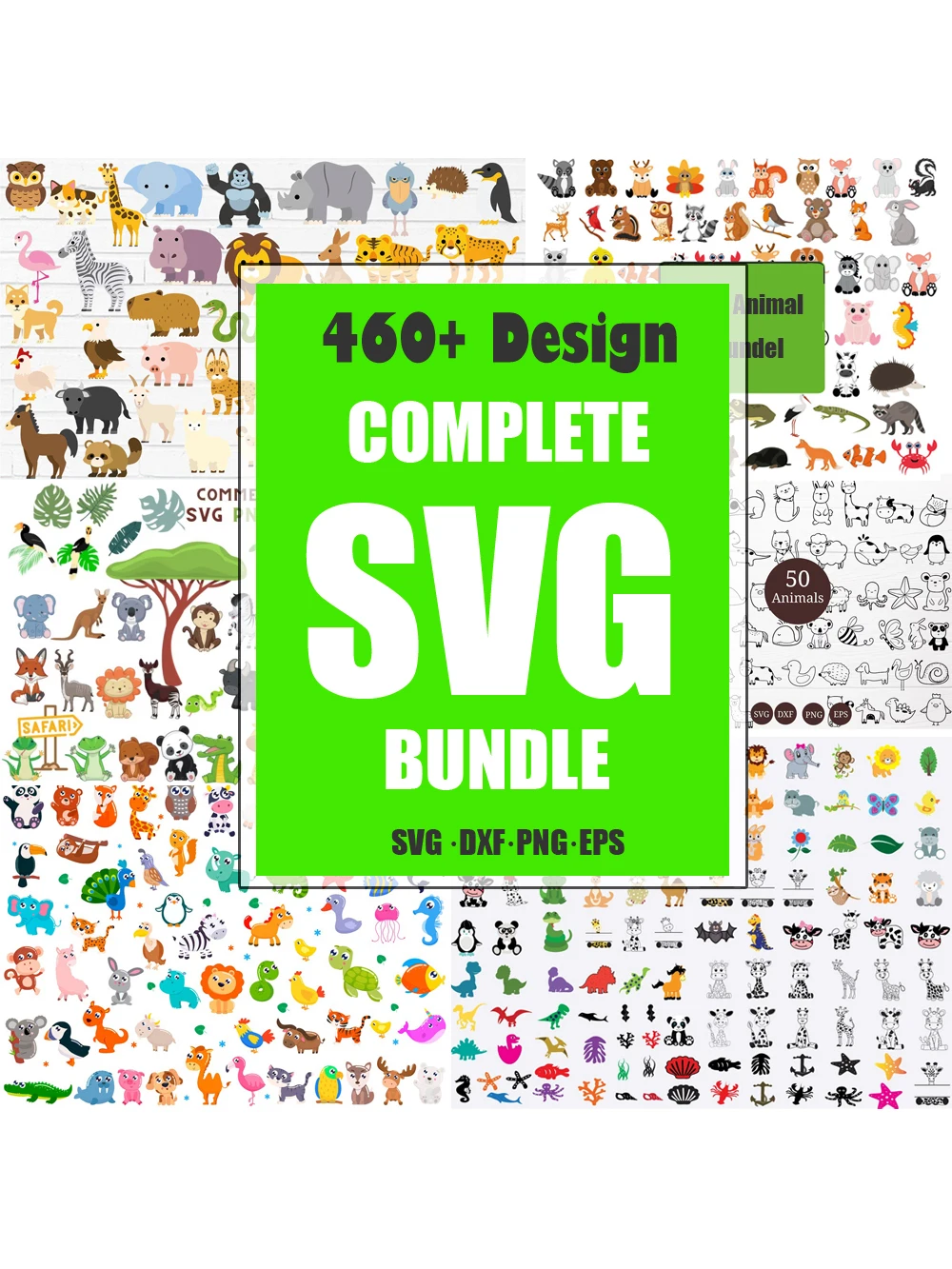 460+ Safari Baby Animals Vector Clipart Bundle Animal Decal Designs Vector SVG DXF EPS for Mugs, Stickers, Clothing, Phone Case antique woodworking bench Woodworking Machinery