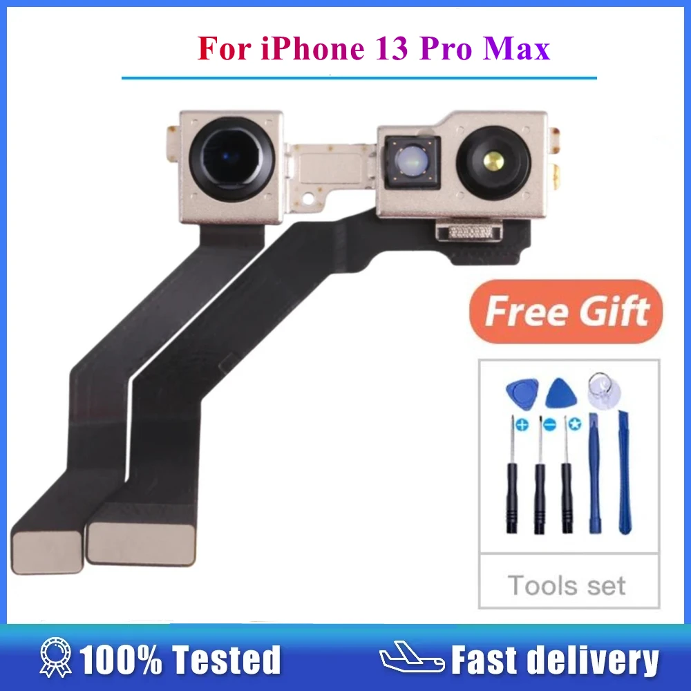 

1Pcs Front Facing Video Call Camera Module Flex Cable For iPhone 13 Pro Max Small Cam Light Proximity Sensor Replacement Parts