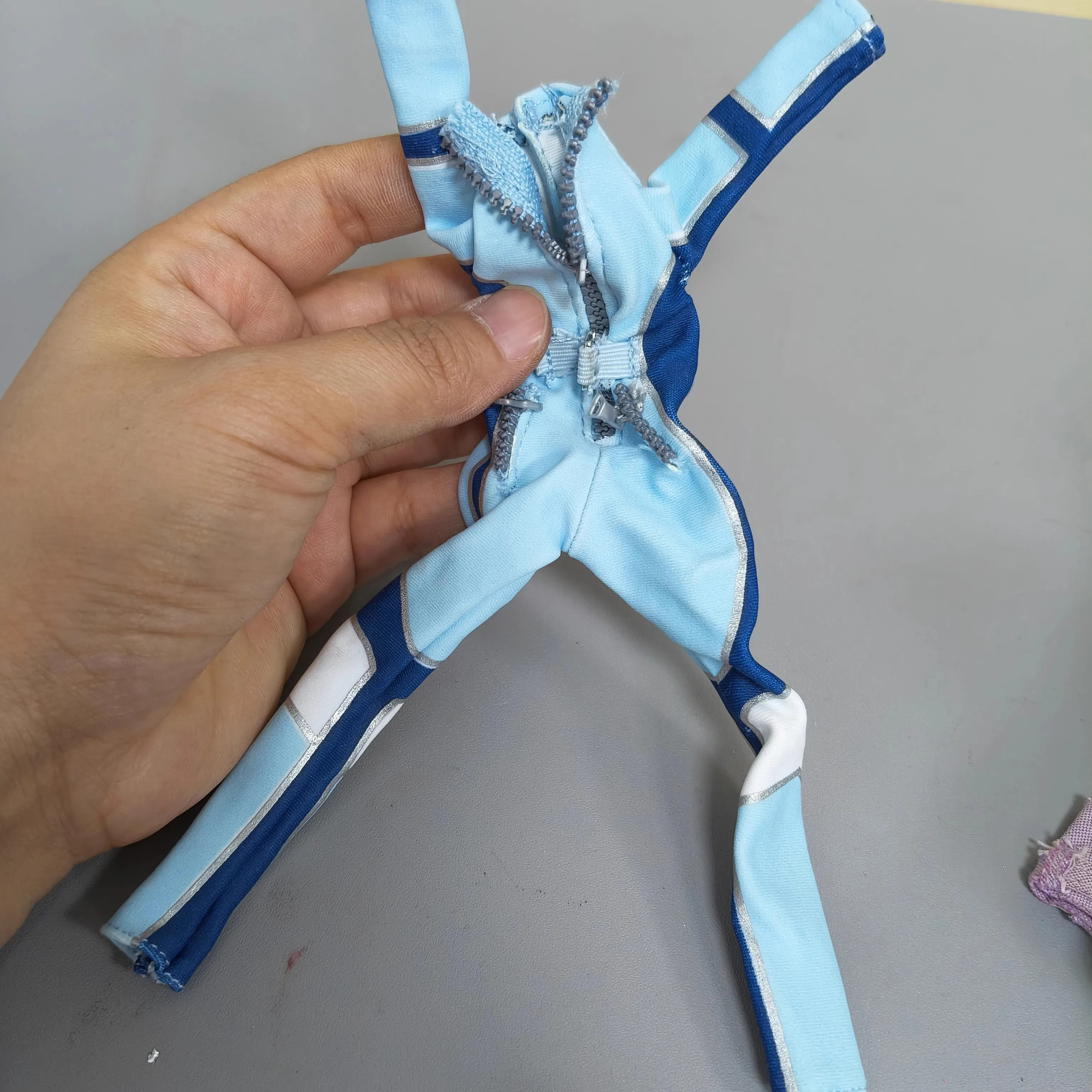 003 changtui 1/6 옷 licca 레인보우 언니 학교 원래 인형 DIY 액세서리 보라색 흰색 머리 인형 kuailesenlin