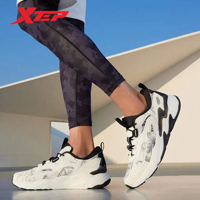 Xtep Dynamic Foam Men\'s Sneaker New Style Lace Up Men Running Shoes  Comfortable Outdoor Hiking male Sport Shoes 878119110038 - AliExpress