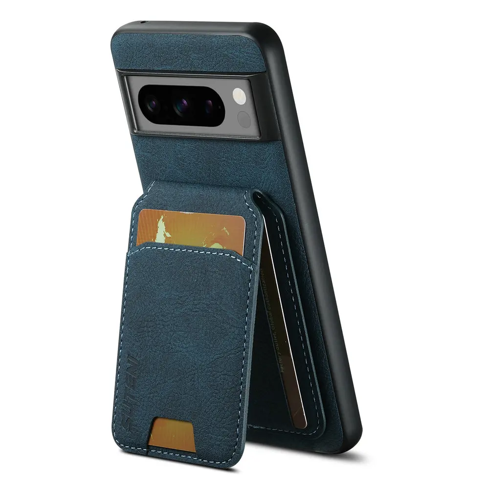 Shockproof Leather Card Holder Wallet Case - Pixel Pro XL 5G