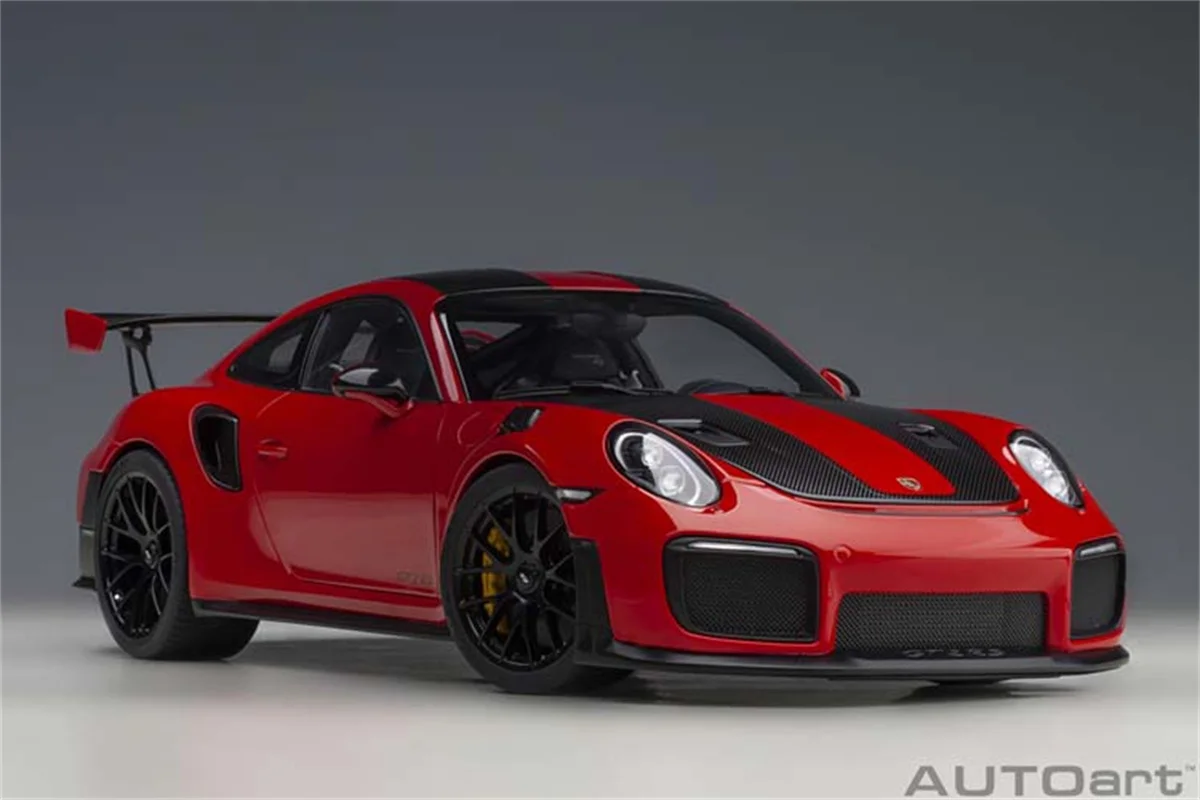 

AUTOart 1/18 For Porsche 911 991.2 GT2 RS Metal Diecast Car Model Toys Hobby Gift Collection Red Display Collection Ornaments