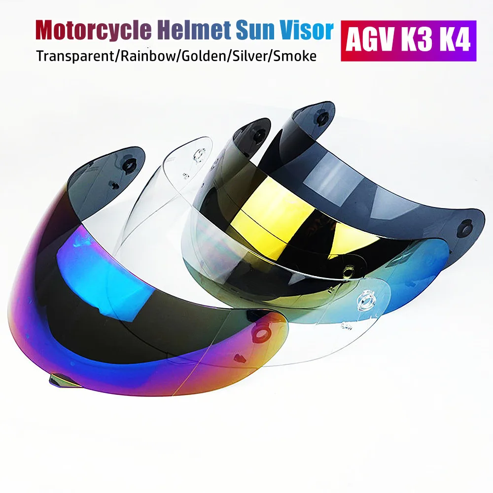 Vendita Calda Visiera Per Agv K3 K4 Lente Per Casco Moto Per Agv K3 K4 Visiera Parasole Per Casco Moto Integrale (Non Agv K3 Sv Helmet)