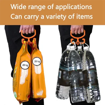 ABGE-2PCS Supporto per sacchetto della spesa resistente per sacchetti di plastica Maniglia per il trasporto, supporto per sacchetto della spesa con impugnatura comoda