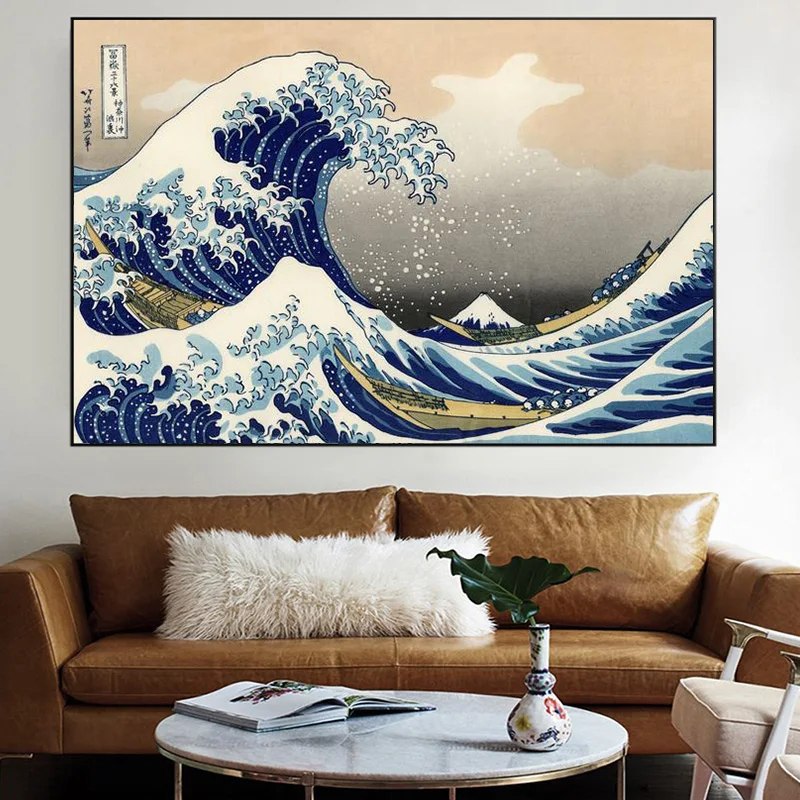 浮世絵 vintage poster HOKUSAI × HIROSHIGE 【佐賀新聞創刊140周年記念】 #北斎広重大
